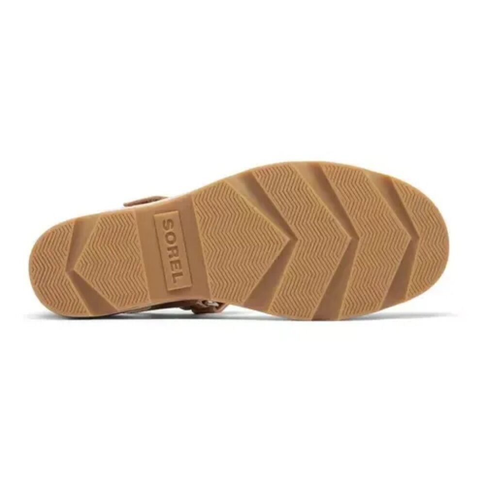 Women's SOREL Joanie™ IV Y Strap Wedge Sandals color Honest Beige  size 8M - Picture 4 of 5